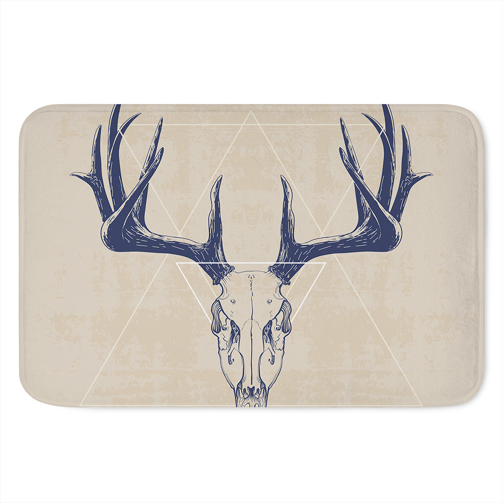Vintage Deer Skull Print Indoor Door Mat