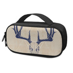 Vintage Deer Skull Print Insulin Cooler Travel Case