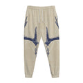 Vintage Deer Skull Print Jogger Pants