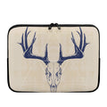 Vintage Deer Skull Print Laptop Sleeve
