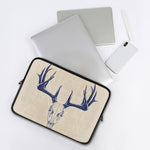 Vintage Deer Skull Print Laptop Sleeve