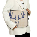 Vintage Deer Skull Print Laptop Sleeve