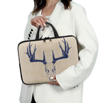 Vintage Deer Skull Print Laptop Sleeve With Handle