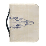 Vintage Deer Skull Print Leather Bible Cover