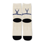 Vintage Deer Skull Print Long Socks