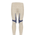 Vintage Deer Skull Print Men's Leggings