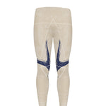 Vintage Deer Skull Print Men's leggings