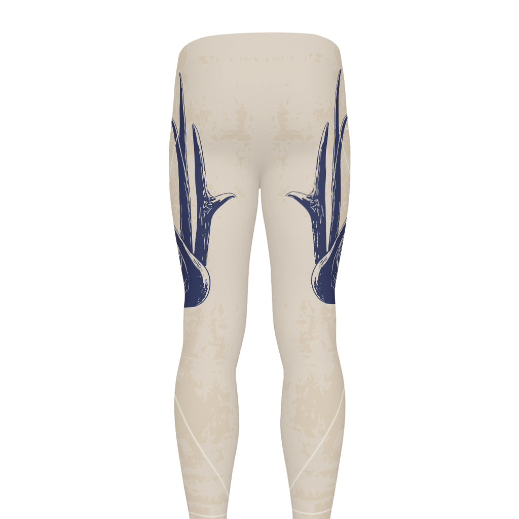 Vintage Deer Skull Print Men's leggings