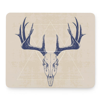 Vintage Deer Skull Print Mouse Pad