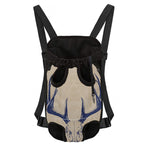 Vintage Deer Skull Print Pet Carrier Backpack