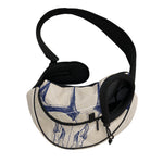 Vintage Deer Skull Print Pet Sling Carrier