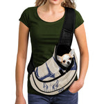 Vintage Deer Skull Print Pet Sling Carrier