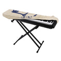 Vintage Deer Skull Print Piano Keyboard Cover