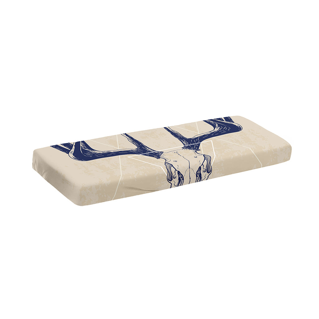 Vintage Deer Skull Print Piano Keyboard Cover