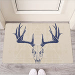 Vintage Deer Skull Print Rubber Doormat