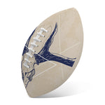 Vintage Deer Skull Print Rugby Ball