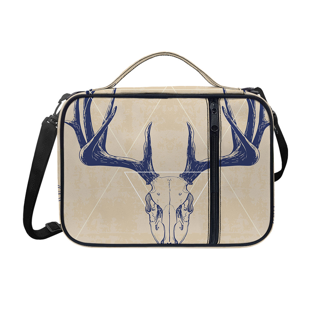Vintage Deer Skull Print Shoulder Strap Bible Bag