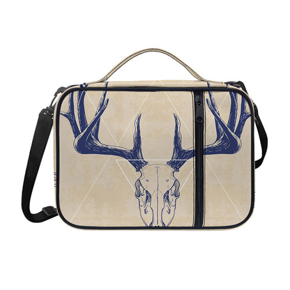 Vintage Deer Skull Print Shoulder Strap Bible Bag