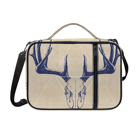Vintage Deer Skull Print Shoulder Strap Bible Bag