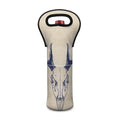 Vintage Deer Skull Print Single Neoprene Wine Tote
