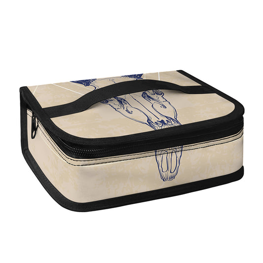 Vintage Deer Skull Print Small Lunch Bag