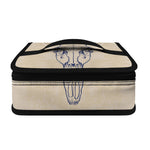 Vintage Deer Skull Print Small Lunch Bag