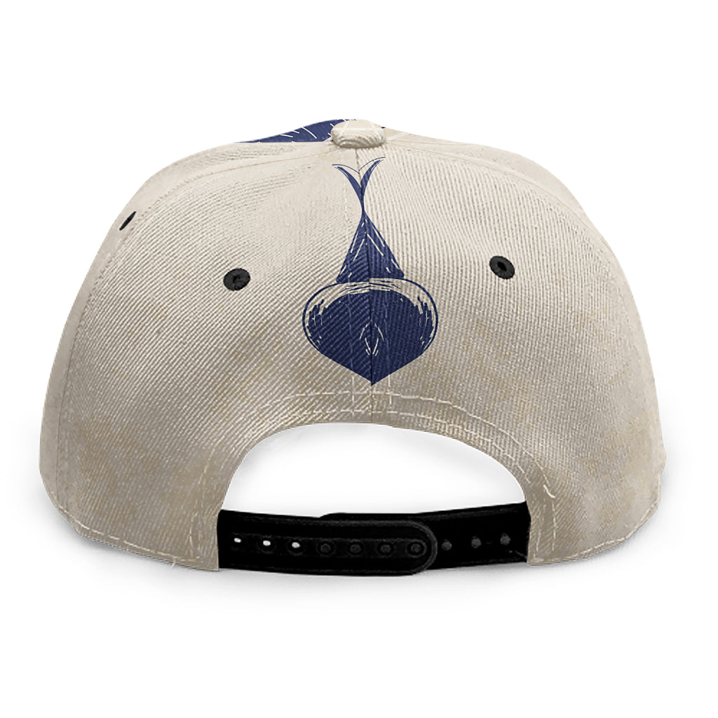 Vintage Deer Skull Print Snapback Cap