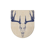 Vintage Deer Skull Print Toilet Lid Cover