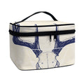 Vintage Deer Skull Print Travel Makeup Bag