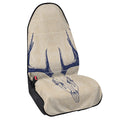 Vintage Deer Skull Print Waterproof Car Seat Cover
