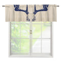 Vintage Deer Skull Print Window Valance