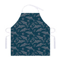 Vintage Dolphins Pattern Print Adjustable Apron