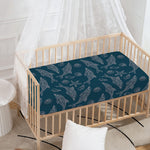 Vintage Dolphins Pattern Print Baby Crib Sheet