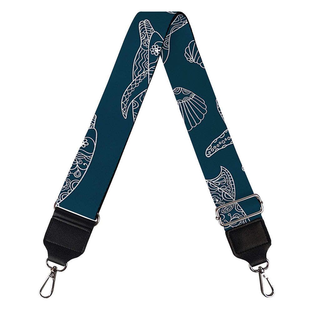 Vintage Dolphins Pattern Print Bag Strap