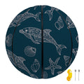 Vintage Dolphins Pattern Print Basketball