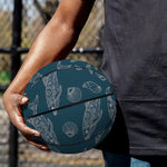 Vintage Dolphins Pattern Print Basketball