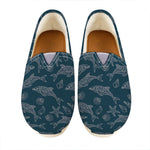 Vintage Dolphins Pattern Print Casual Shoes