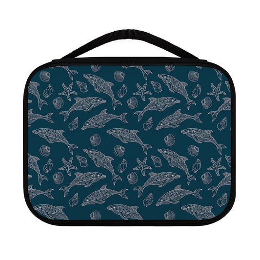 Vintage Dolphins Pattern Print Classic Bible Case