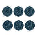Vintage Dolphins Pattern Print Coaster Set