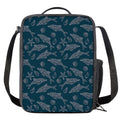 Vintage Dolphins Pattern Print Crossbody Lunch Bag