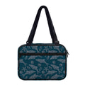 Vintage Dolphins Pattern Print Double Strap Bible Bag