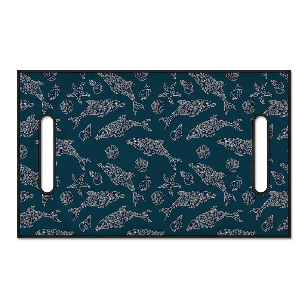 Vintage Dolphins Pattern Print Golf Cart Seat Cover