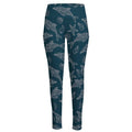 Vintage Dolphins Pattern Print High-Waisted Pocket Leggings