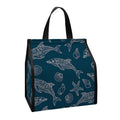 Vintage Dolphins Pattern Print Insulated Lunch Tote