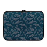 Vintage Dolphins Pattern Print Laptop Sleeve