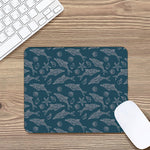 Vintage Dolphins Pattern Print Mouse Pad