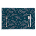 Vintage Dolphins Pattern Print Placemat