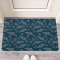Vintage Dolphins Pattern Print Rubber Doormat