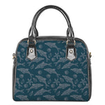 Vintage Dolphins Pattern Print Shoulder Handbag