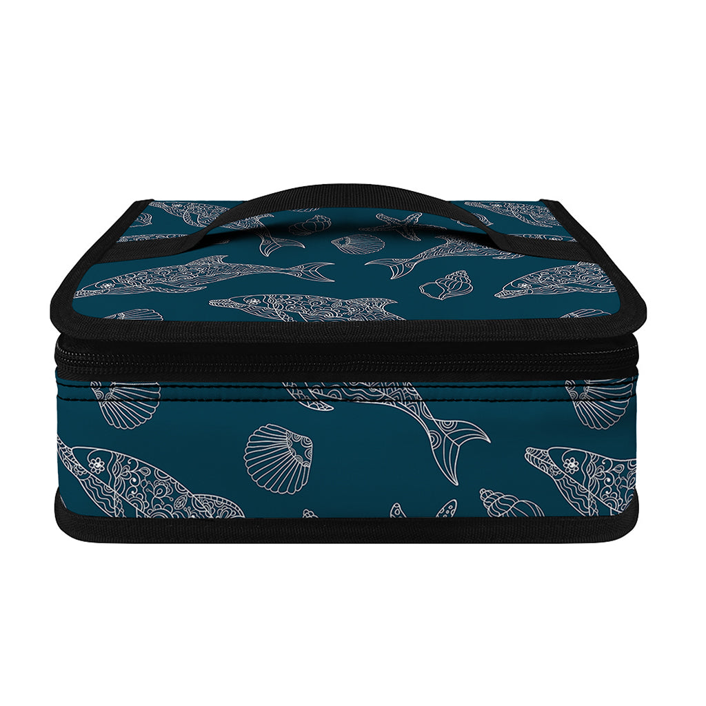 Vintage Dolphins Pattern Print Small Lunch Bag